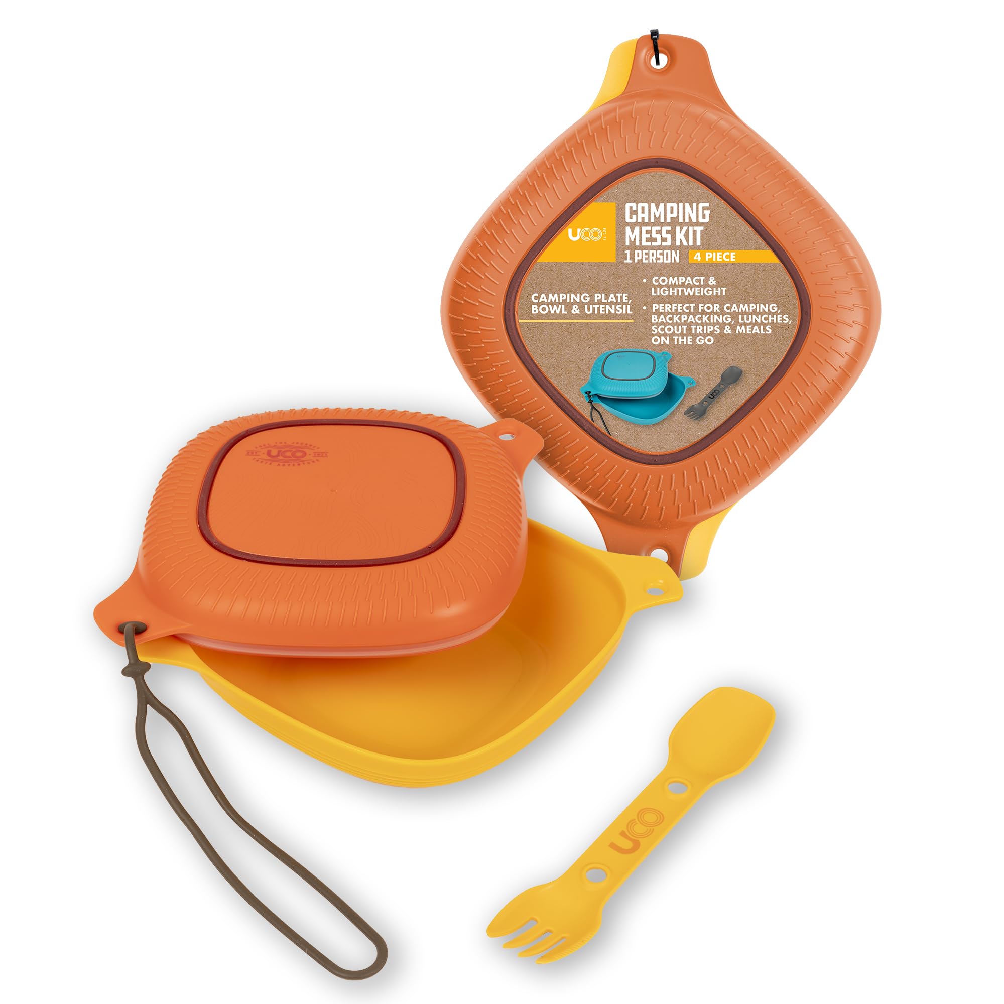 

UCO Outdoor Camping Tableware Set 4 Piece Mess Kit Retro Sunrise Japanese 27004 [Official Product]