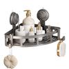 Suction Cup Organizer For Bathroom Multifunctional Bathroom Corner Shower Shelf Storage Rack For Towels Shower Gel Facial