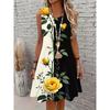 Fashion Versatile Flower Printed Sleeveless Dress Casual Comfortable Casual Dresses