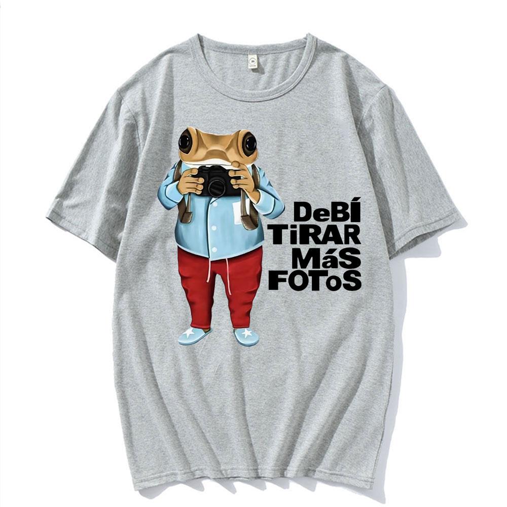 Rapper Bad Bunny Debi Tirar Mas Fotos DTMF Merch Tshirts Unisex Womens Clothing Hip Hop Fashion Casual Loose Short Sleeve T Shirt