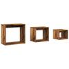 VidaXL Tables gigognes 3 pcs vieux bois bois d'ingénierie, table, table de bout, table d'appoint, tables, tables de bout, 856674