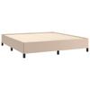 Vidaxl Bed Frame, Color Cappuccino, 160X200 Cm, Faux Leather