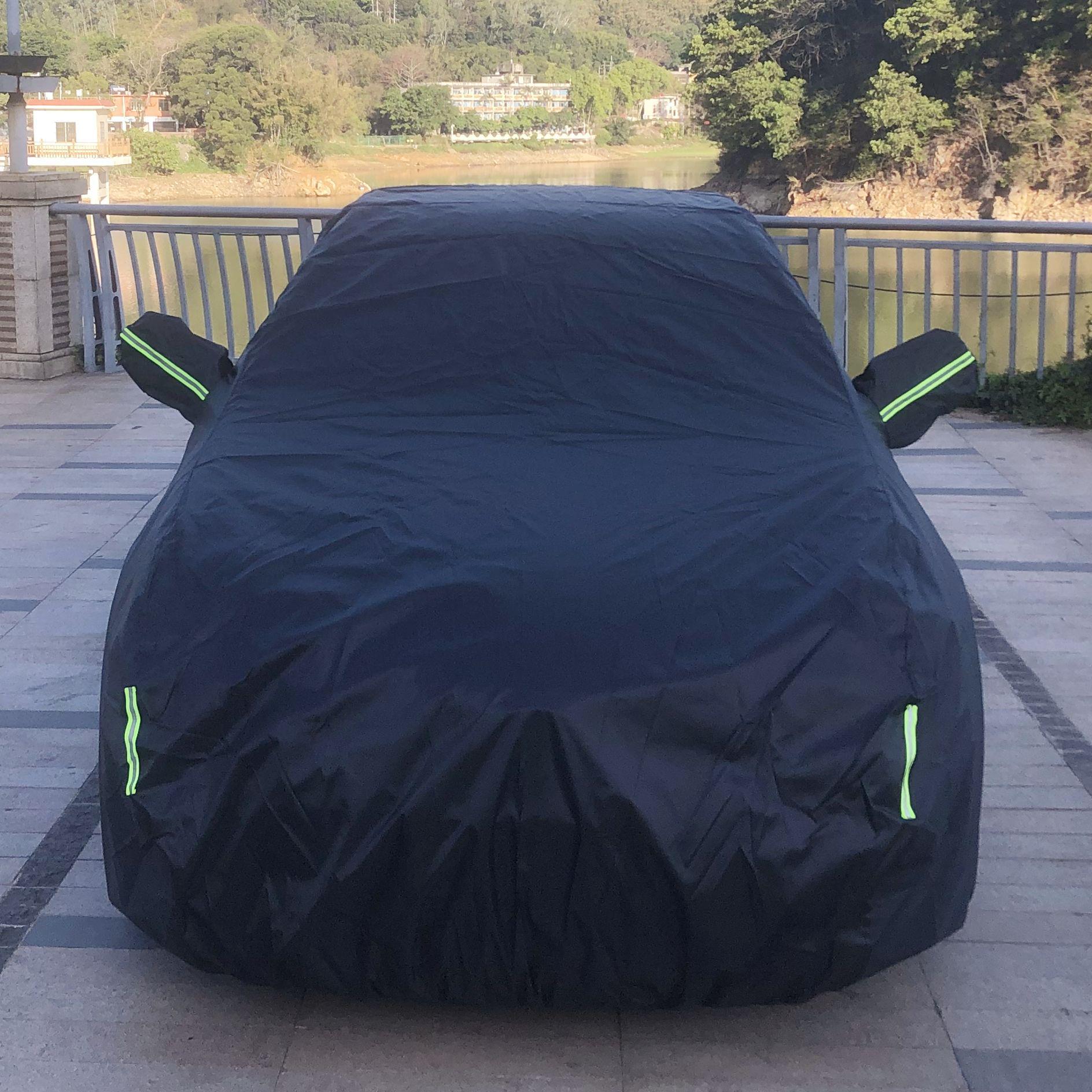 

Всесезонный чехол для автомобиля из ткани Оксфорд 190T - Водонепроницаемый и Солнцезащитный 3M чёрный