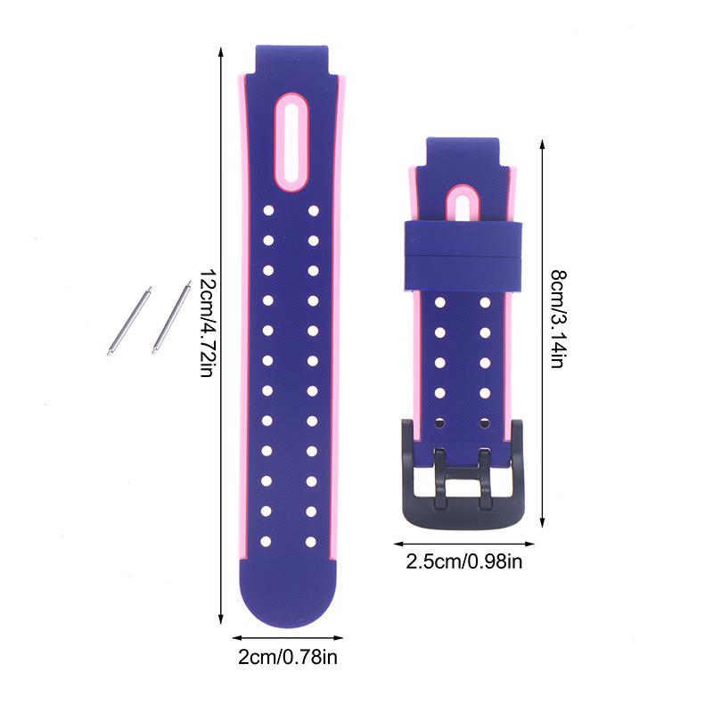 Cinturino per Orologio Universale Regolabile da 15 mm Cinturino per Orologio da Bambino Cinturino in Silicone per Smartwatch da Bambini Cinturino Impermeabile Flessibile per Polso