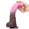Silicone Large Anal Plug Dildo With Dog Knot Soft Silicone Female Sex Toys Vaginal Anus Stimulation Erotic Masturbators