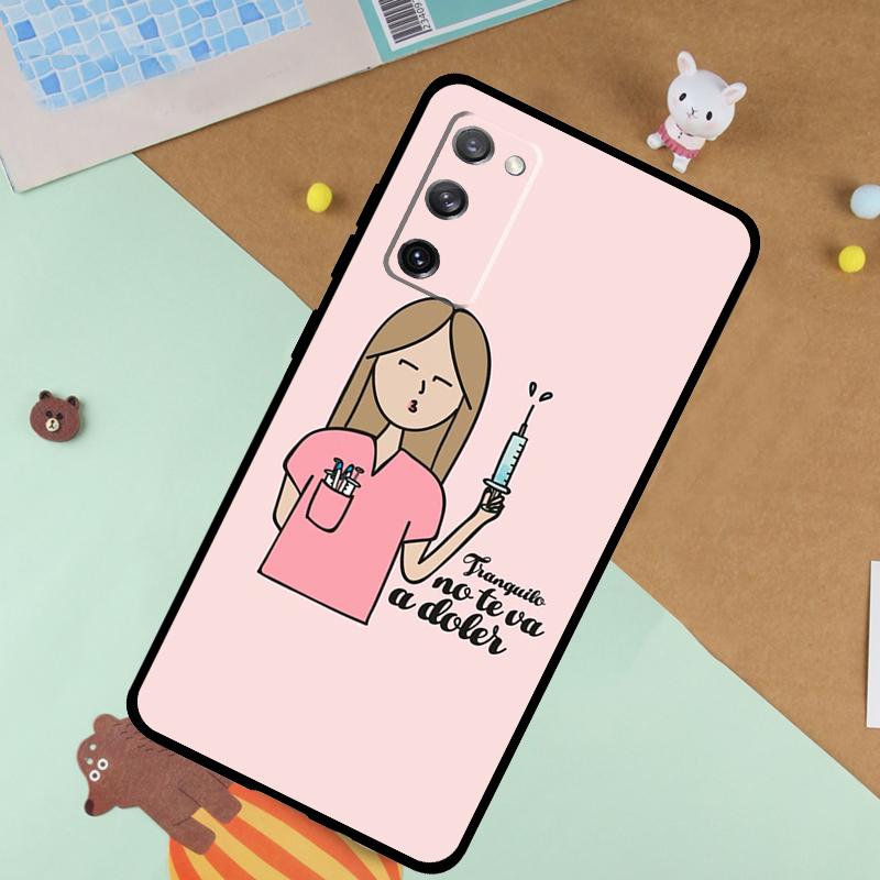 

Мягкий чехол Медсестра Врач Стоматолог Для Samsung Galaxy S25 Ultra S9 S10 S20 S21 S22 S23 S24 Plus S24 FE Funda Чехол Galaxy S24Ultra