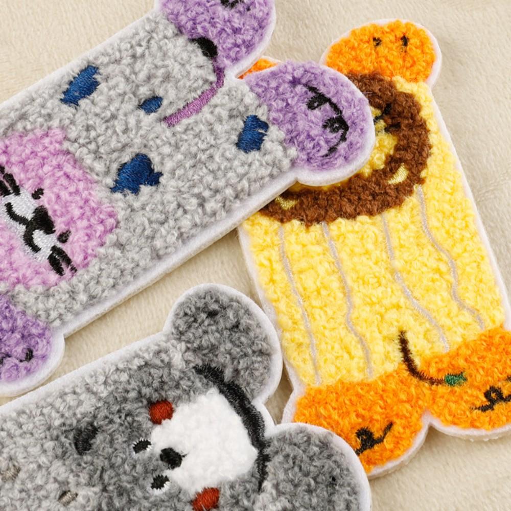 5Pcs Cute Animal Chenille Embroidery Patches for Bags, Clothes DIY Decoration