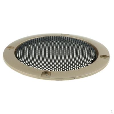 3 Grilles de Haut-parleur de Voiture Cercle Décoratif Maille Métallique