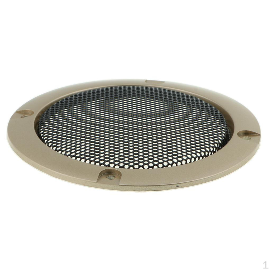 3 Декоративное металлическое сетчатое кольцо для решетки автомобильного динамика золотой