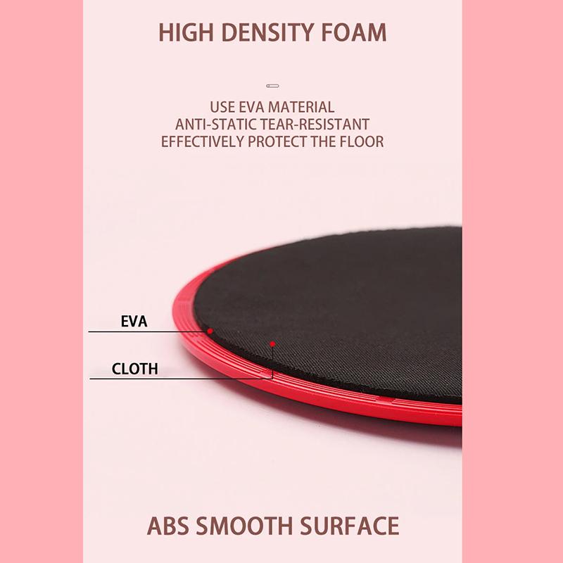 2Pcs Solid Color Yoga Sliding Discs, Yoga Fitness Foot Sliding Pads, Workout Equipment for Abdominal Core Training, Body Shaping