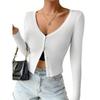 Women's Spring and Autumn Button Cardigan Knit Sweater