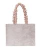 Maison De FLEUR Lace Frill Handle Square Tote Bag, Light Pink, Size F, 08000893600