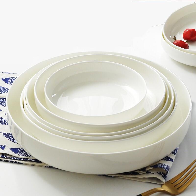 

Homeglen Pure White 10-Inch Deep Plates