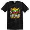 Myanmar Flag T Shirt W/ Color Splash Paint Drips Patriotic Graphic Tee Gift