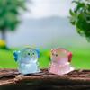 Luminous Chubby Hexagonal Dragon Figurine Cute Diy Decorative Accessories, Micro-Landscape Resin Small Ornaments