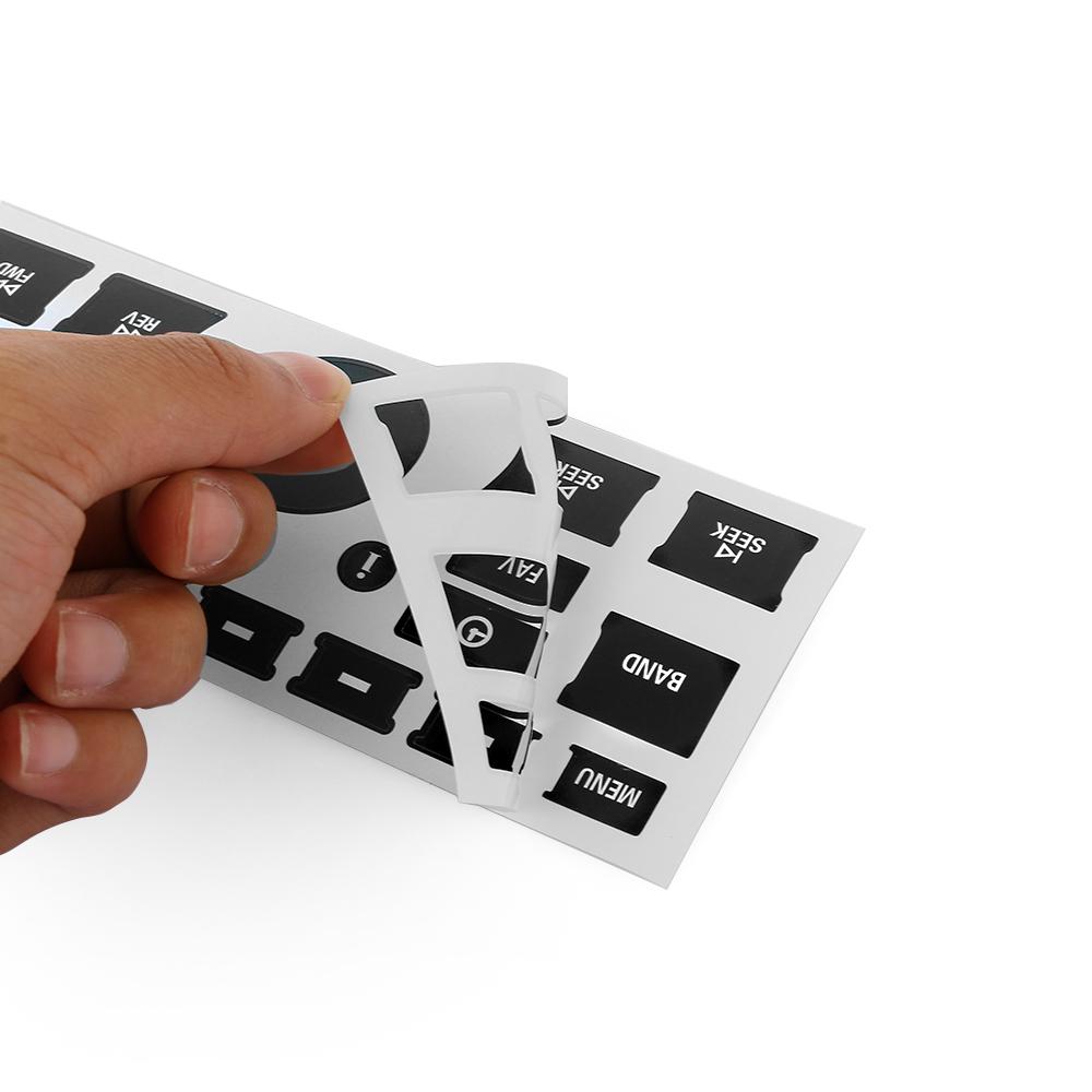 Car Interior Stickers For GM GMC Radio+ A/C Climate Control Button Decal Automobiles Motorcycles Button Repair Decoration Hot