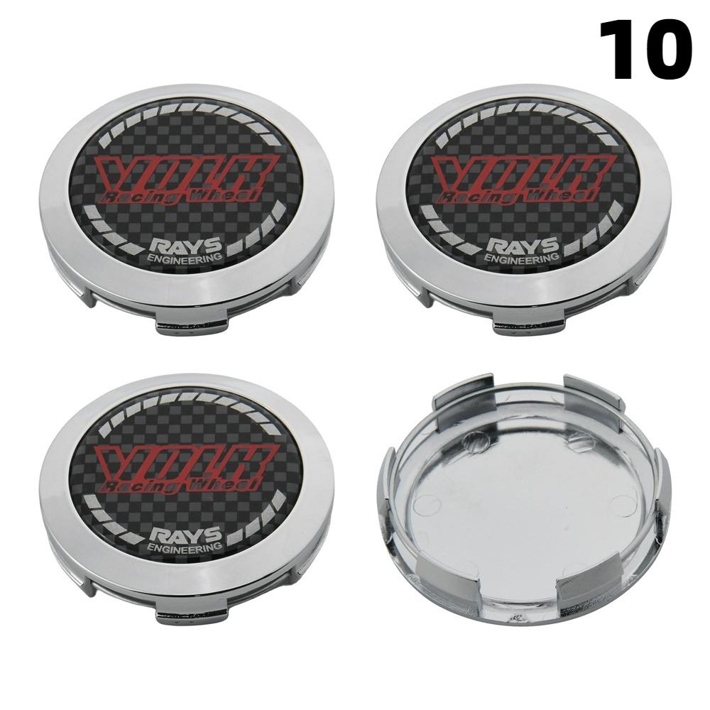 4 STKS 64 MM Buiten Diameter / 62 MM Binnen Diameter Velgdopjes RAYS VOLK VR GRAM Logo Wiel Center Dop Wieldeksel Naafdoppen Sportauto Band Accessoires