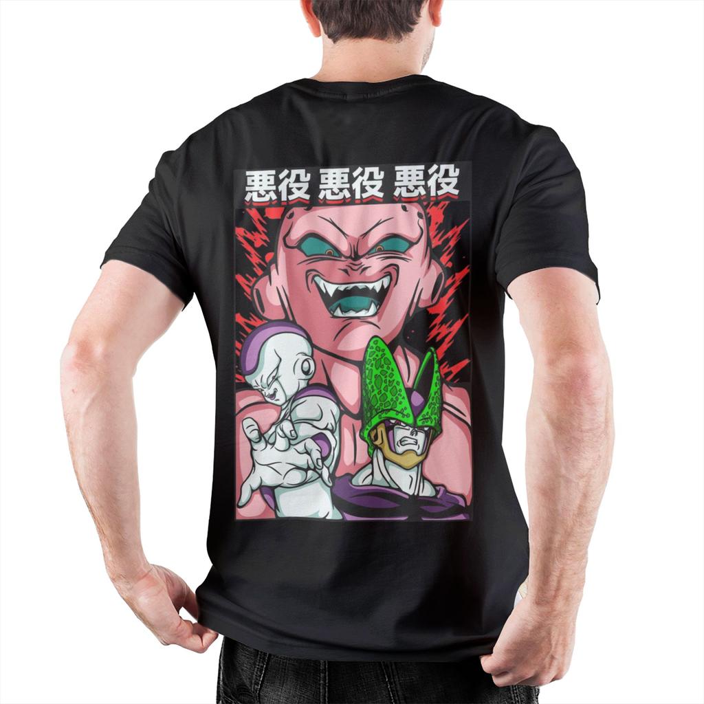 Dragon Ball Majin Buu T Shirt Men's Cotton Tops Shirts Funny Anime Round Neck Short Sleeve
