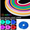 12V Led Neon Strip Light 6mm Narrow Rope Flex Tape Silicon Tube Bar Waterproof DIY Sign Red Green Blue Yellow Pink White