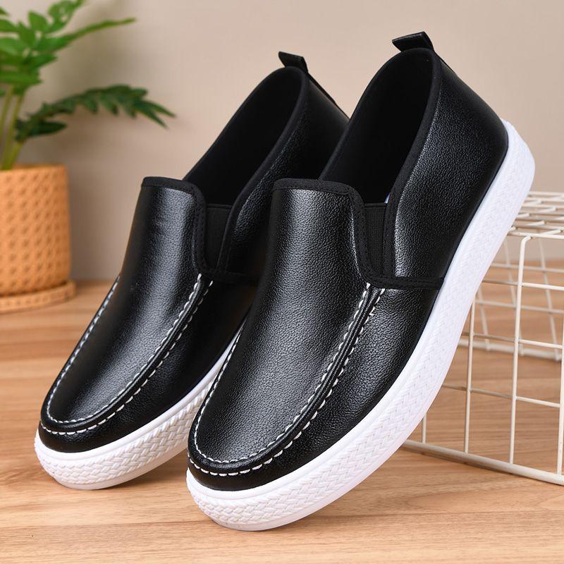 Soft Flat Round Toe Slip-on Man Casual Shoe Classic Original Fashion 2025 Common Luxury Sale Legitimate Leather Shoes for Men