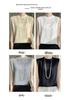 Women's 2024 Spring Ice Silk 3D Crochet Knit Vest – Loose, Round Neck, Short Style
