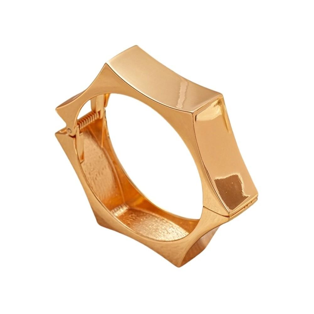 Zinc Zinc Alloy Metal Wide Open Bangle Matte/Glossy Exaggerated Bracelet Temperament Cuff Bangles  Gift