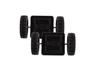 BorneLund Magformers Wheel Parts Set (Set of 2) for Ages 3 and Up, Educational Toy with Magnetic Building Blocks, MF713009J