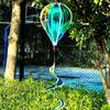 Giant Size Hot Air Balloon Spinners Rainbow Colors Color-changing Film Wind Spinners Striped Tie Dye Plastic Material