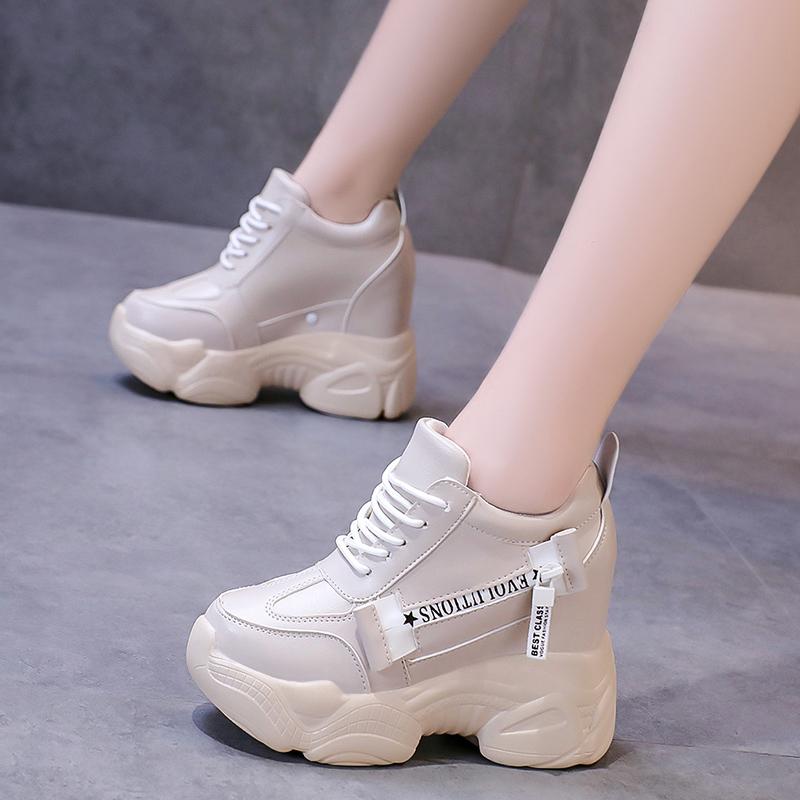 New Platform Shoes for Women 11CM Comfortable Non-slip Women Boots Casual Flats Designer Shoes Chunky Sneakers