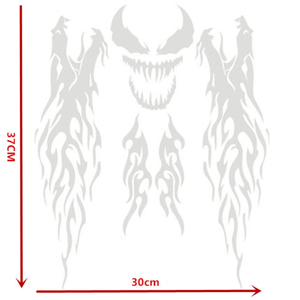 Motorcycle Flame Sticker Kit Body Fender Decals Vinyl  Laser Colorful Universal