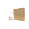 Coach Faye 26 Logo Kordelzug Magnetverschluss Leder Wolken Tasche Damen Handtaschen Kreideweiß CV529-IMCHK