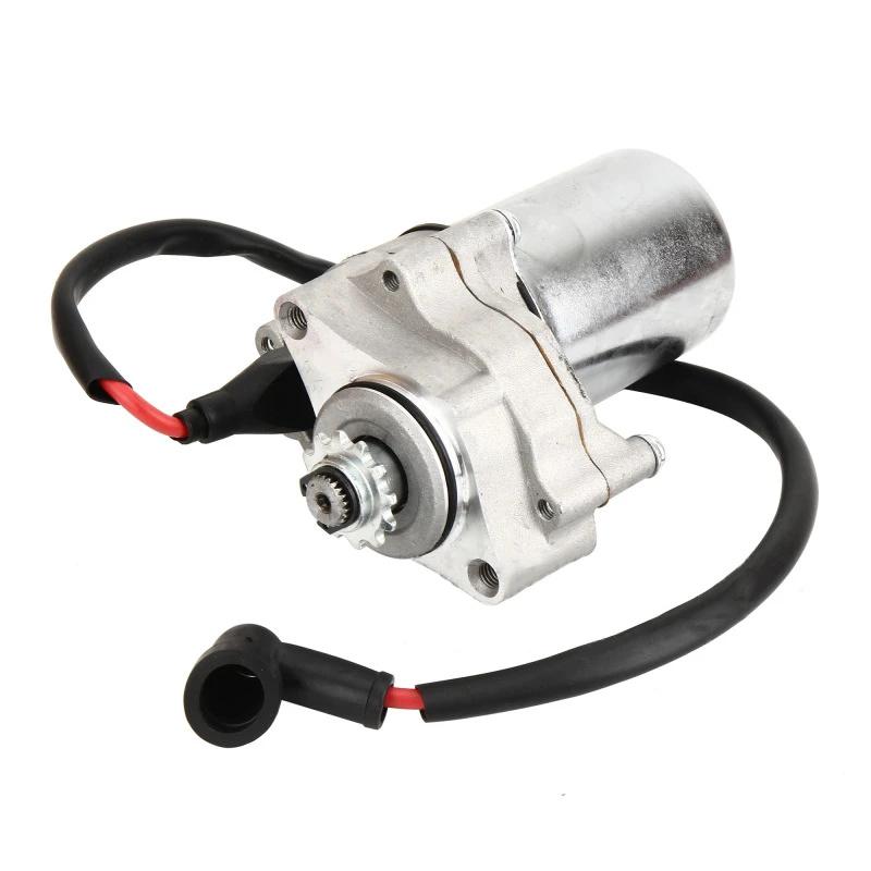 Motorcycle Starter Motor Suitable For Dayang DY100 JH70 110 JD100 Bent Beam Car Bottom Mounted Motor Starter серебряный