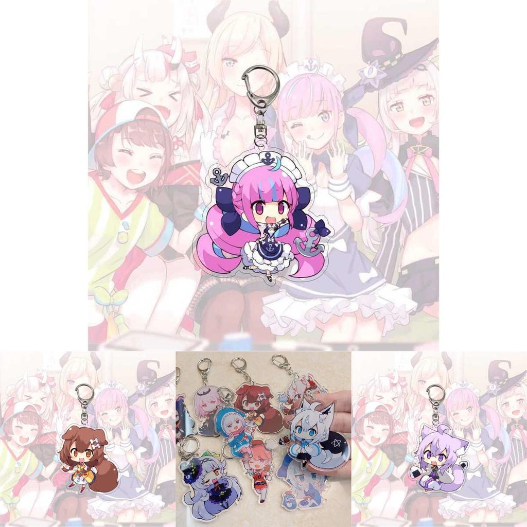 Exquisite Hololive Vtuber Acrylic Keychain Pendant With Beautiful Character Designs For Collectors