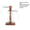 1 Set Plants Propagation Station with 4 Glass Vases Indoor House Plant Terrarium Kit Hydroponic Flower Holder Plants Container Decoration