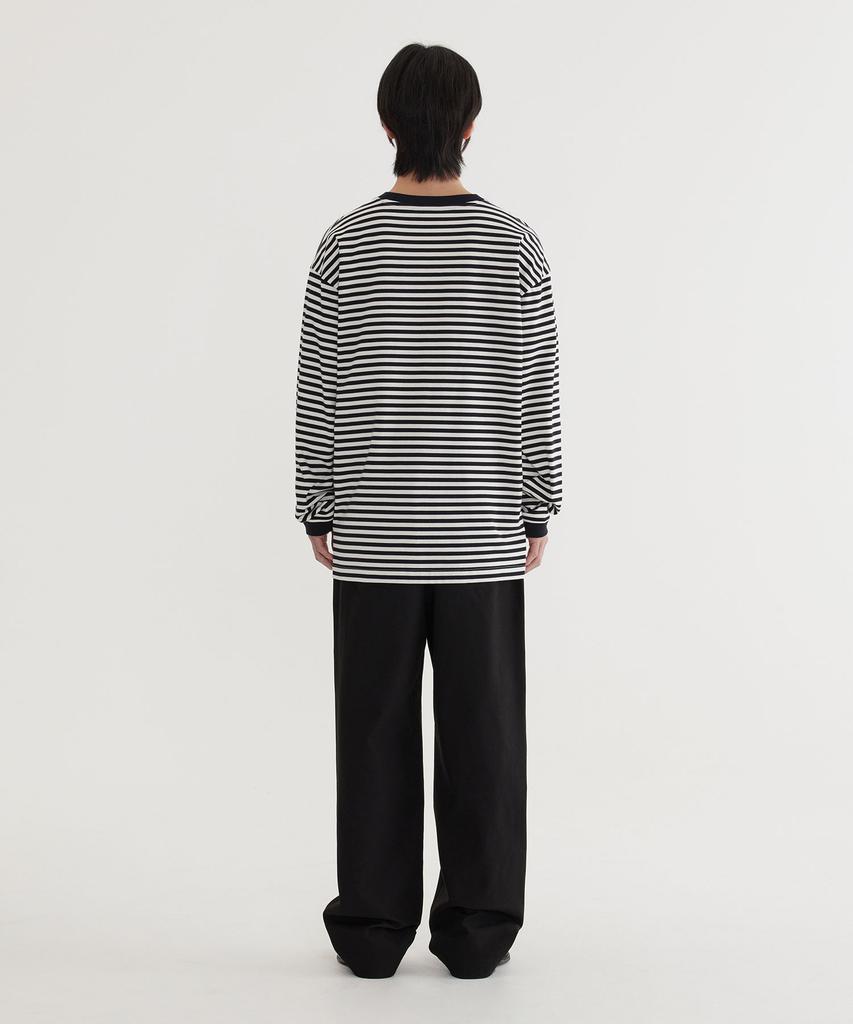 COVERNAT Basic Striped Long Sleeve Black