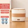 2LCapacity Food Warmer Rechargeable Hot Meal Container Portable Electric Heated Lunch Box  School