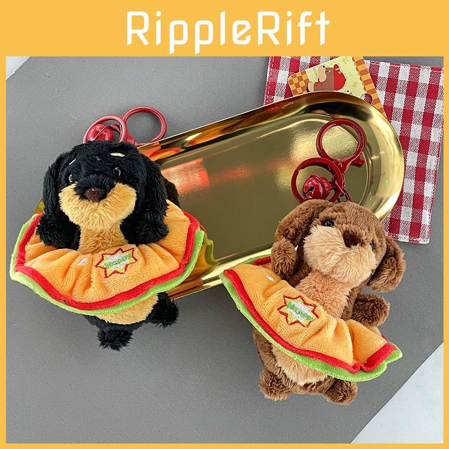 Jamnik Pluszowy Brelok z Dodatkiem Hamburgera Wypełnienie Dla Dzieci