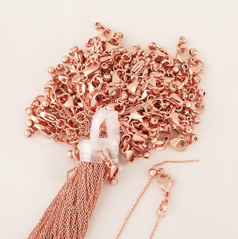 Funkelnde 18 Karat Vergoldete Verstellbare 50 cm Kreuzkette Vielseitige Anstecknadel-Halskette - Handgefertigte DIY-Kette