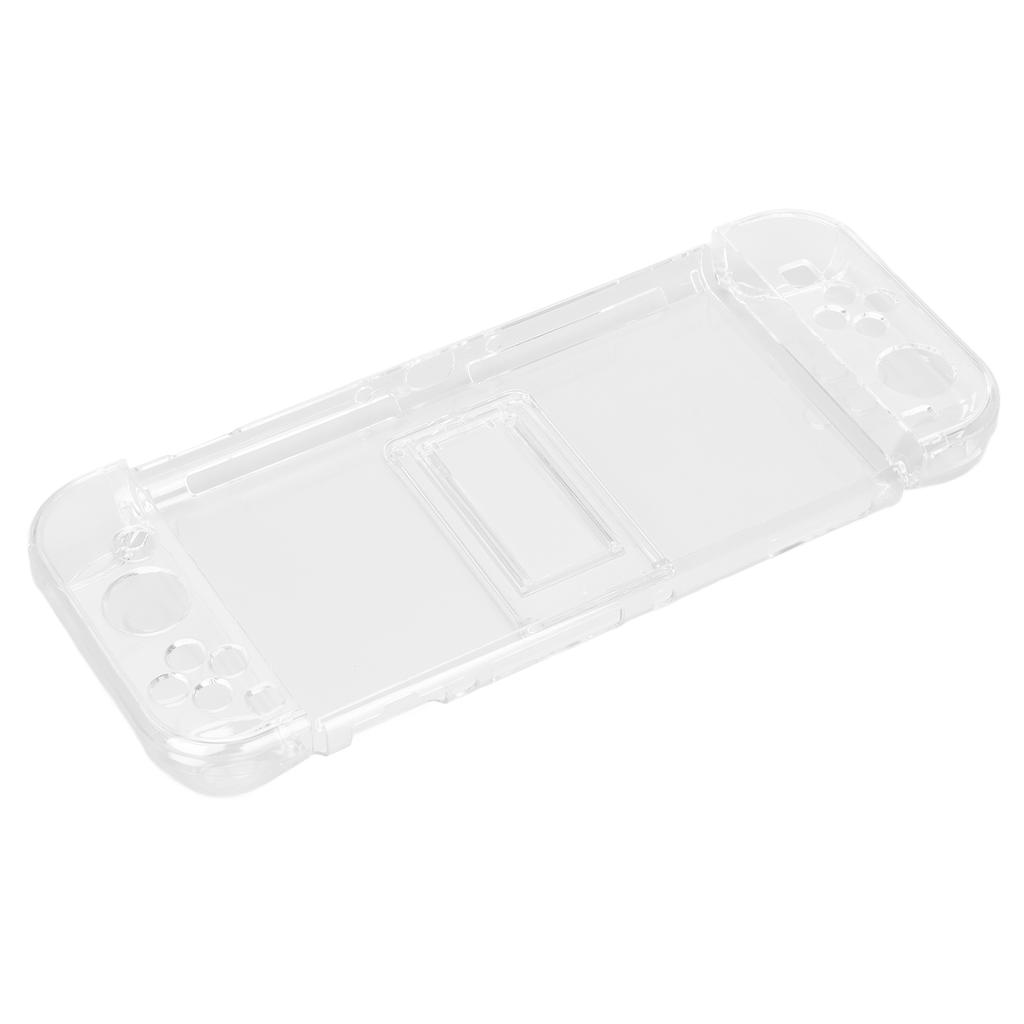 Ochranný kryt pre hernú konzolu Priehľadný PC obal na ovládač s nastaviteľným stojanom pre Switch OLED