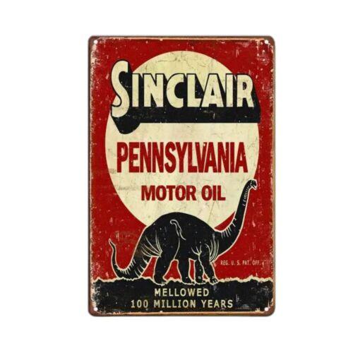 Vintage Metal Tin Sign Dinosaur Retro Wall Art Man Cave Decor 20x30cm（7.8x11.8inch）