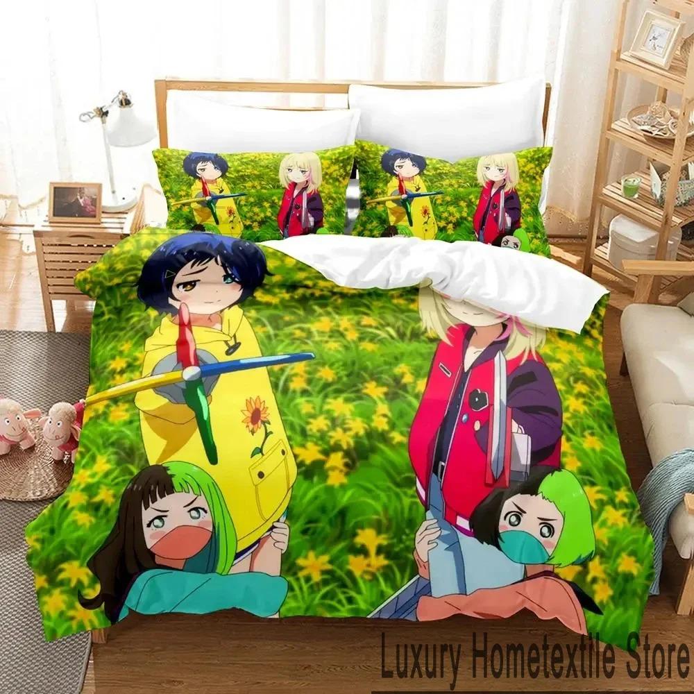 3D Print Anime Wonder Egg Priority Bedding Set Duvet Cover Bed Set Quilt Cover Pillowcase Comforter King Queen Size Boys Adult