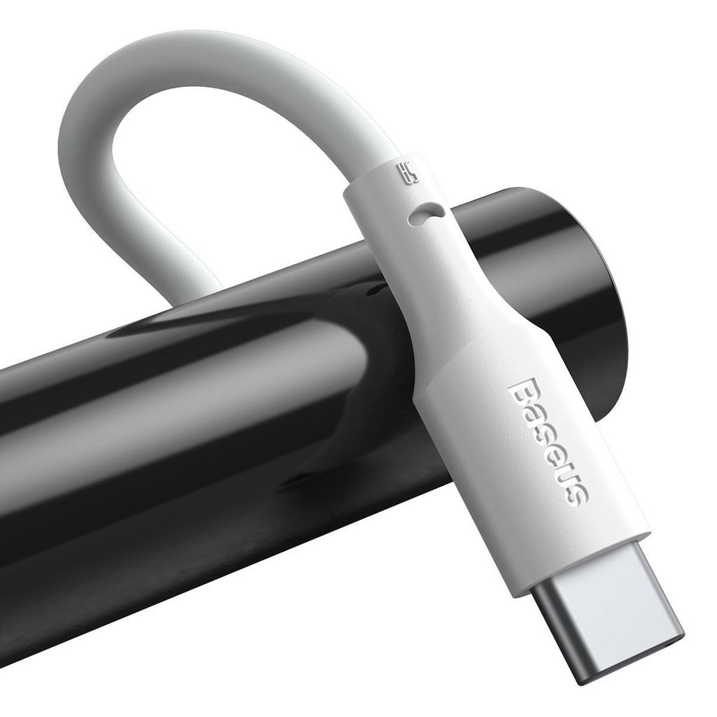 Kabel Usb Do Usb-C Baseus Simple Wisdom, 40W, 5A, 1.5M (Biały) 2Szt.