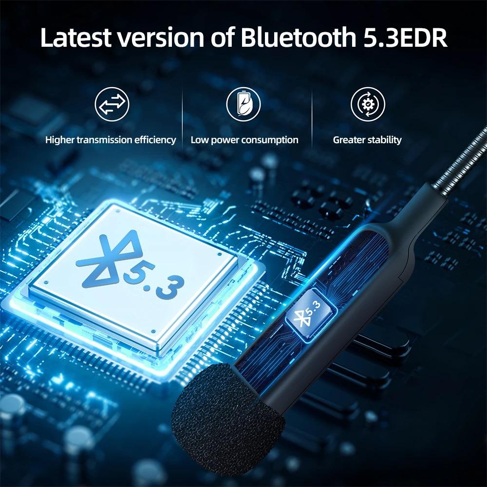 Intelligentes Bluetooth-Headset für Motorräder mit Sprachsteuerung, automatischer Antwort, Musiksteuerung und 70 Stunden Akkulaufzeit für alle Helme