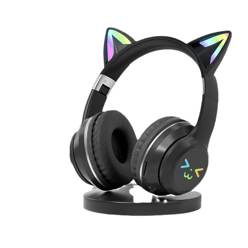 2025 Cat Ear Luminous Bluetooth Earphones with Long Battery Life & Stereo Sound