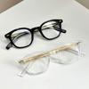 High-Definition Small Frame Reading Glasses Women  Trendy Fashionable Black Square Eyeglasses Men Anti Blue Light Eyewear