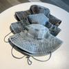 Portable Sun Protection Denim Cloth Bucket Hat Anti-UV Retro Cowboy Hat Casual Breathable Mountaineering Caps Camping Hiking