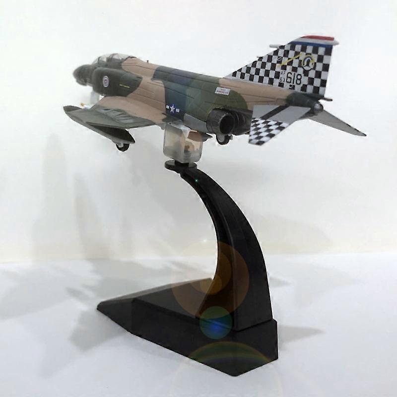 1/100 Scale Military Model Toys USAF F-4C Phantom Fighter Diecast Metal Plane For Gift Boys Kids Collection Decoration Teaching