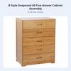 Multitiered Drawer Chest Large Capacity Storage Furniture Sturdy and Long-Lasting Easy to Clean for Adults