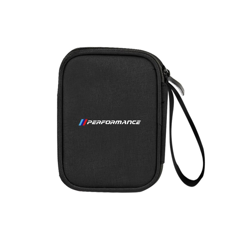 BAGD7 2026 Car Sticker Car Organizer Portable Key Storage Bag For BMW M Performance M5 320 325 E28 E30 E34 E36 E39 E46 X5 X6 F01 F02