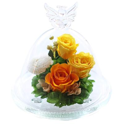 Art for Seasons Pet Memorial Flowers, Angel Preserved Flowers (Orange)